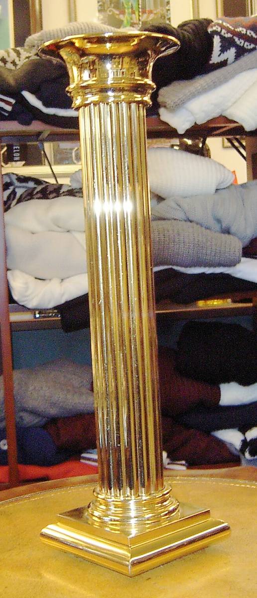 １９８０年代 スペイン製 キャンドル・スタンド ブラス・２４金メッキ 大サイズ