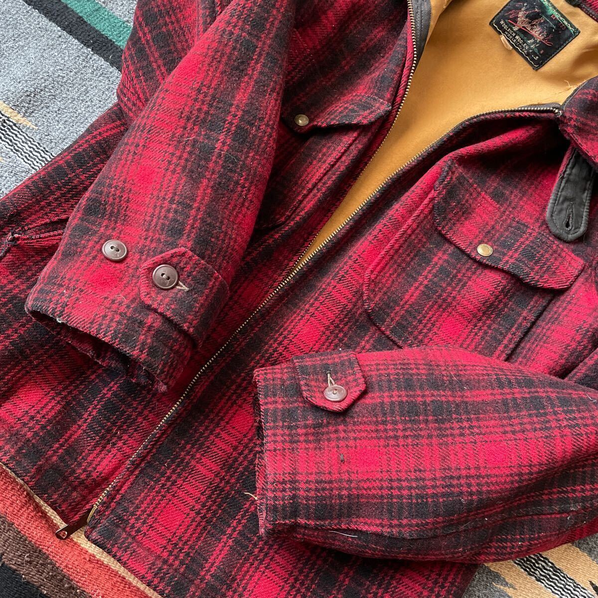 60s WOOLRICH マッキーノジャケット ウールジャケット検）40s 50s ビンテージ バッファローチェック ヘラクレス　ペニーズ　デニム　ワーク_画像5