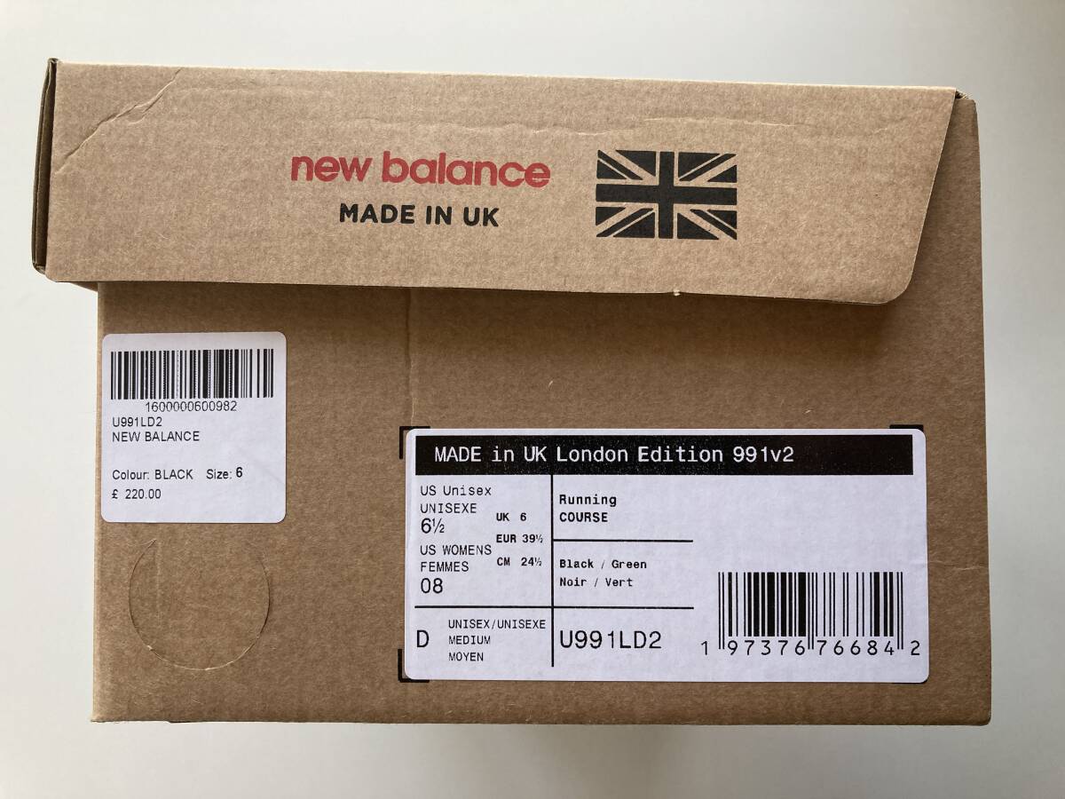 new balance U991LD2 US6.5 24.5cm 991v2 London Edition_画像2