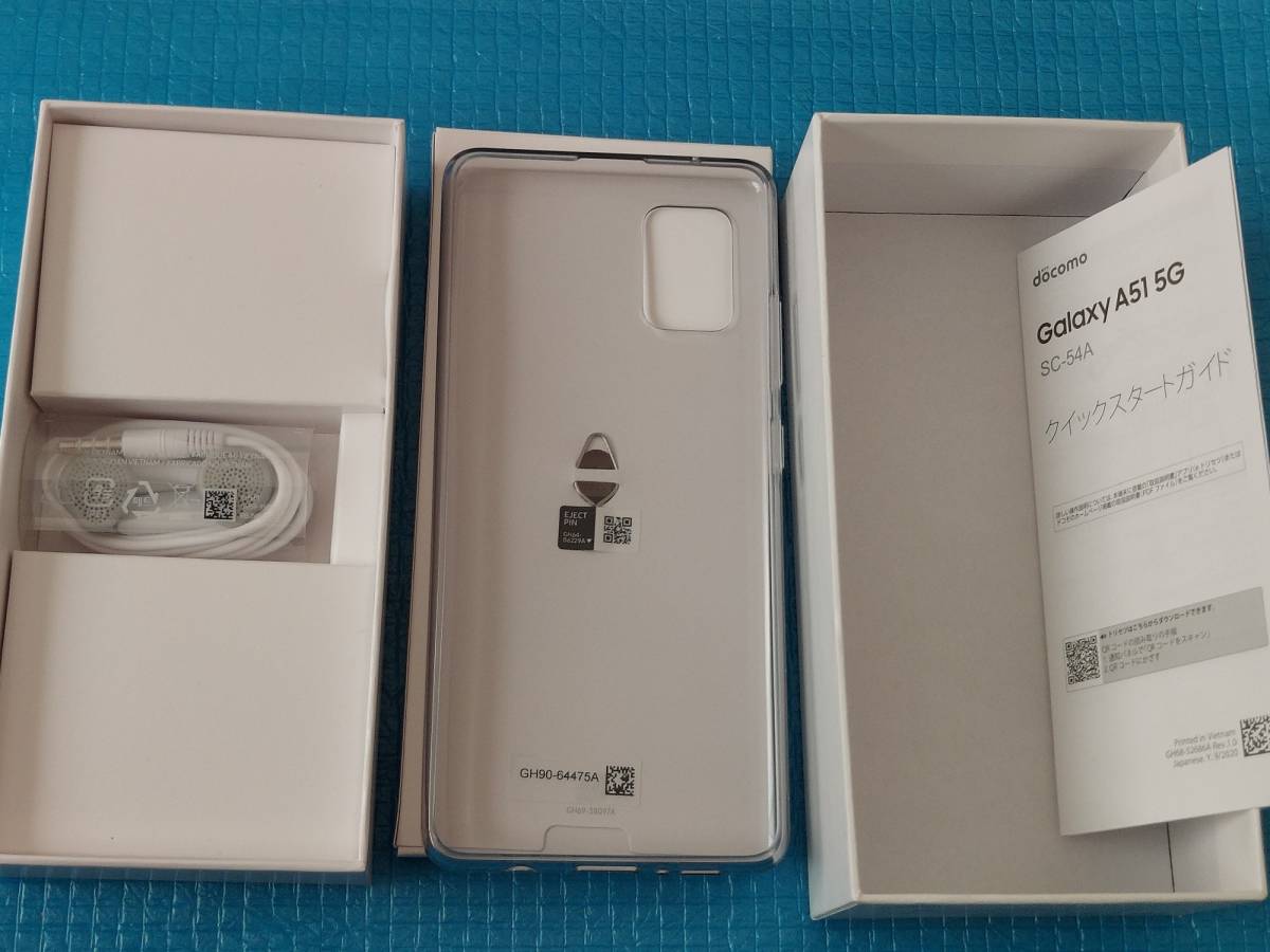 docomo Galaxy A51 5G SC-54A 【本体無し】マイク付きイヤフォン＋クリアケース＋SIM取り出しツール「未使用・未開封」の画像3
