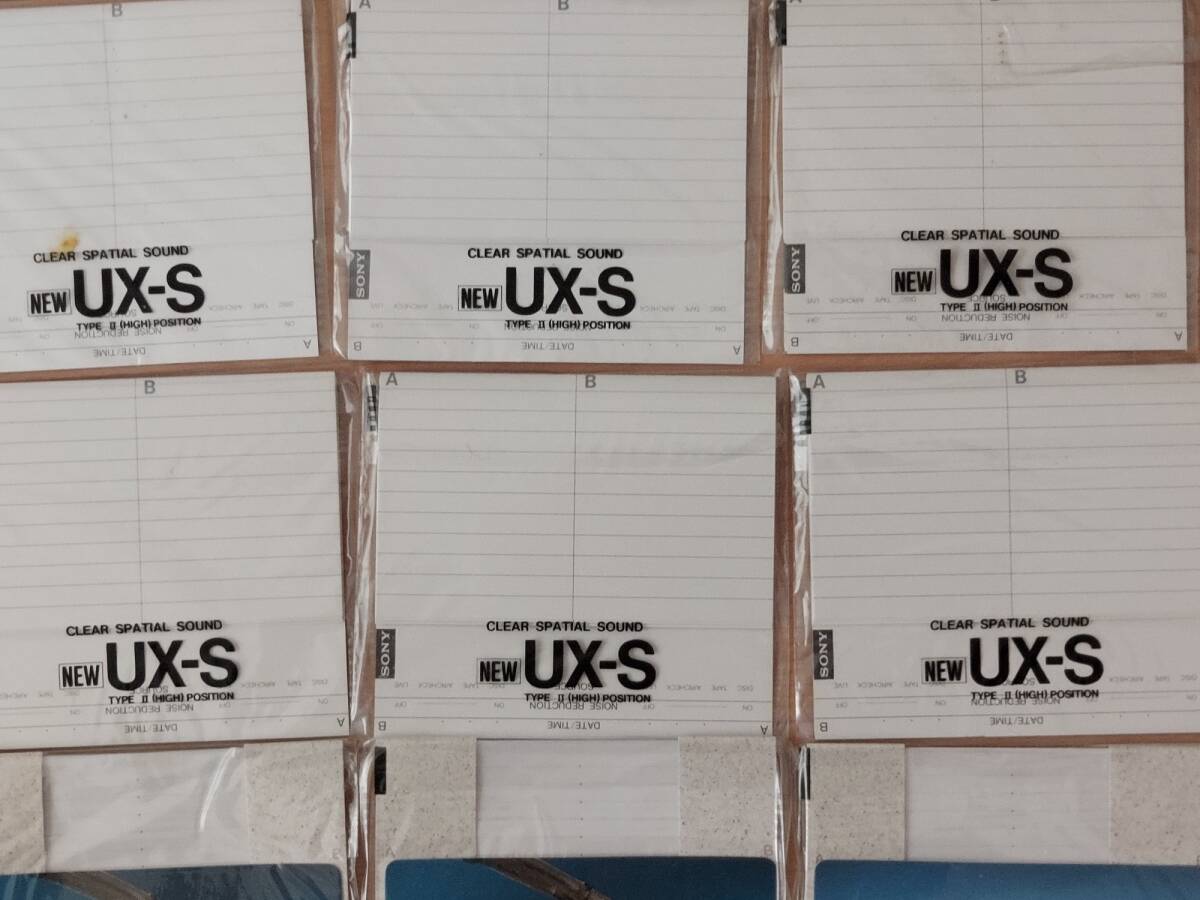 SONY カセットテープ公式インデックスカード(HF-X 10セット UX-S 10セット　合計20セット）「未使用・未開封」_画像8