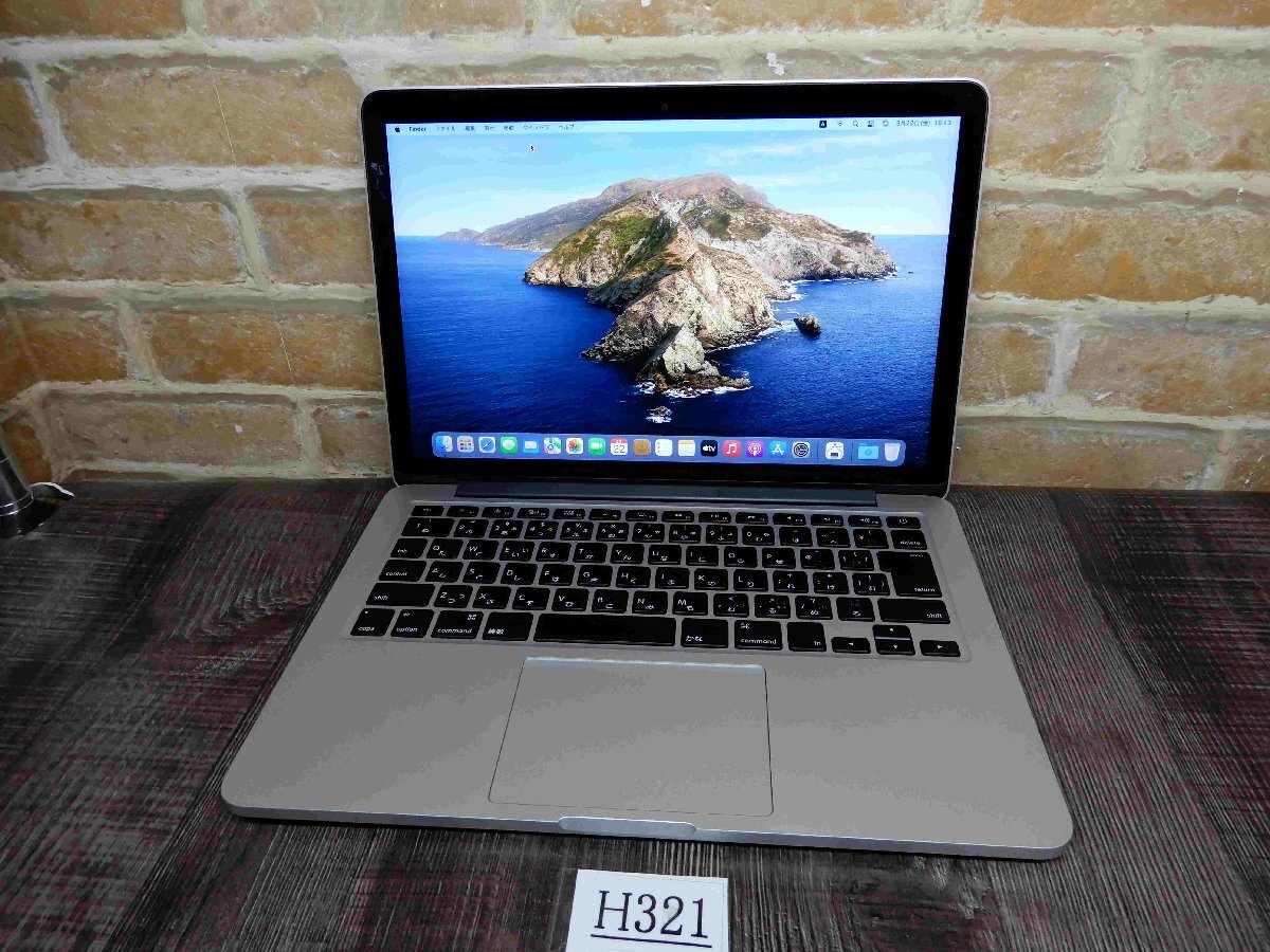 H321* high speed 500GB SSD& wireless LAN & Web camera installing *Core i5*2560x1600 13W liquid crystal *Monterey12.7.4* memory 8GB*Mac Book PRO A1502 (2015)