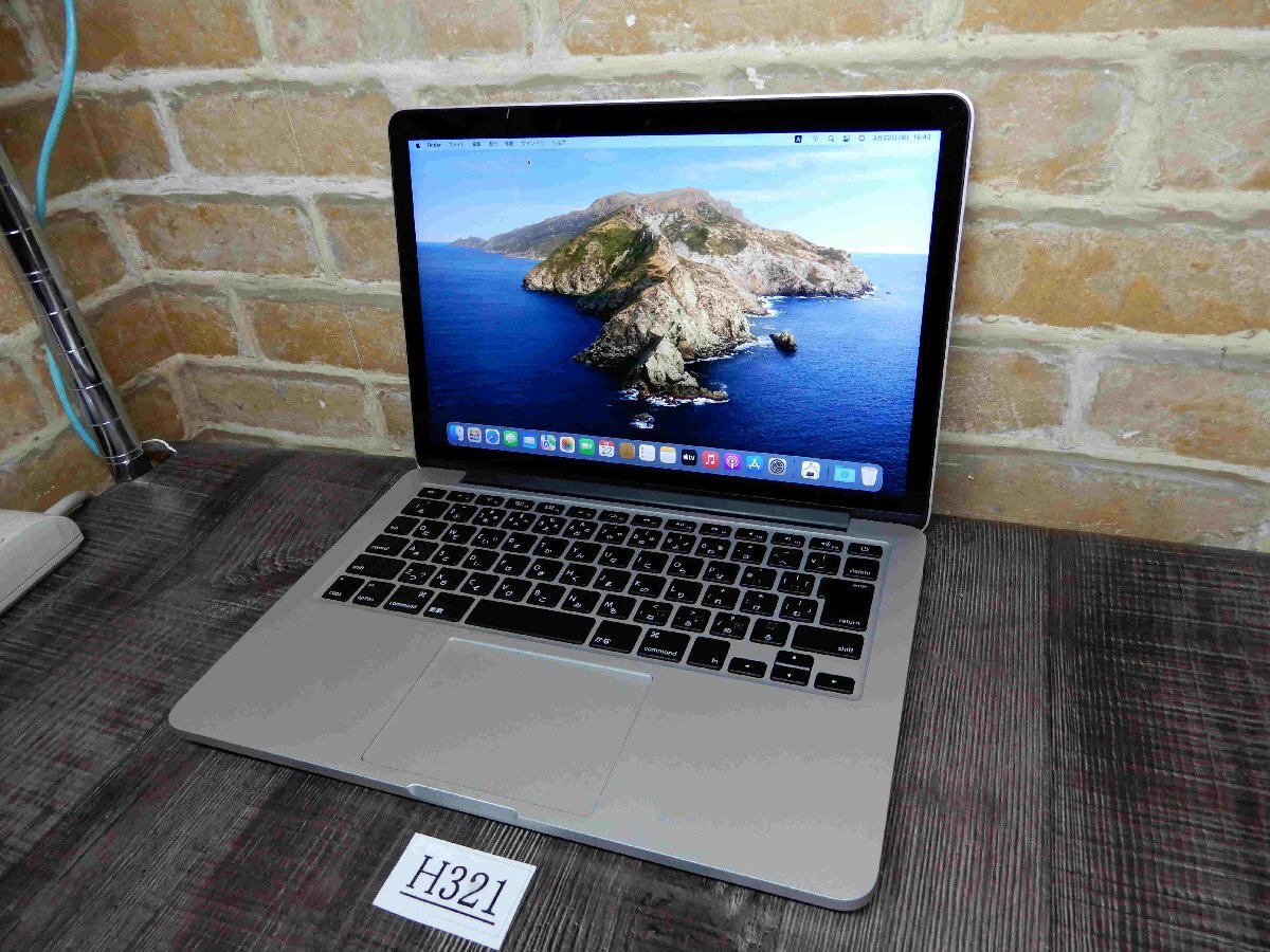 H321* high speed 500GB SSD& wireless LAN & Web camera installing *Core i5*2560x1600 13W liquid crystal *Monterey12.7.4* memory 8GB*Mac Book PRO A1502 (2015)