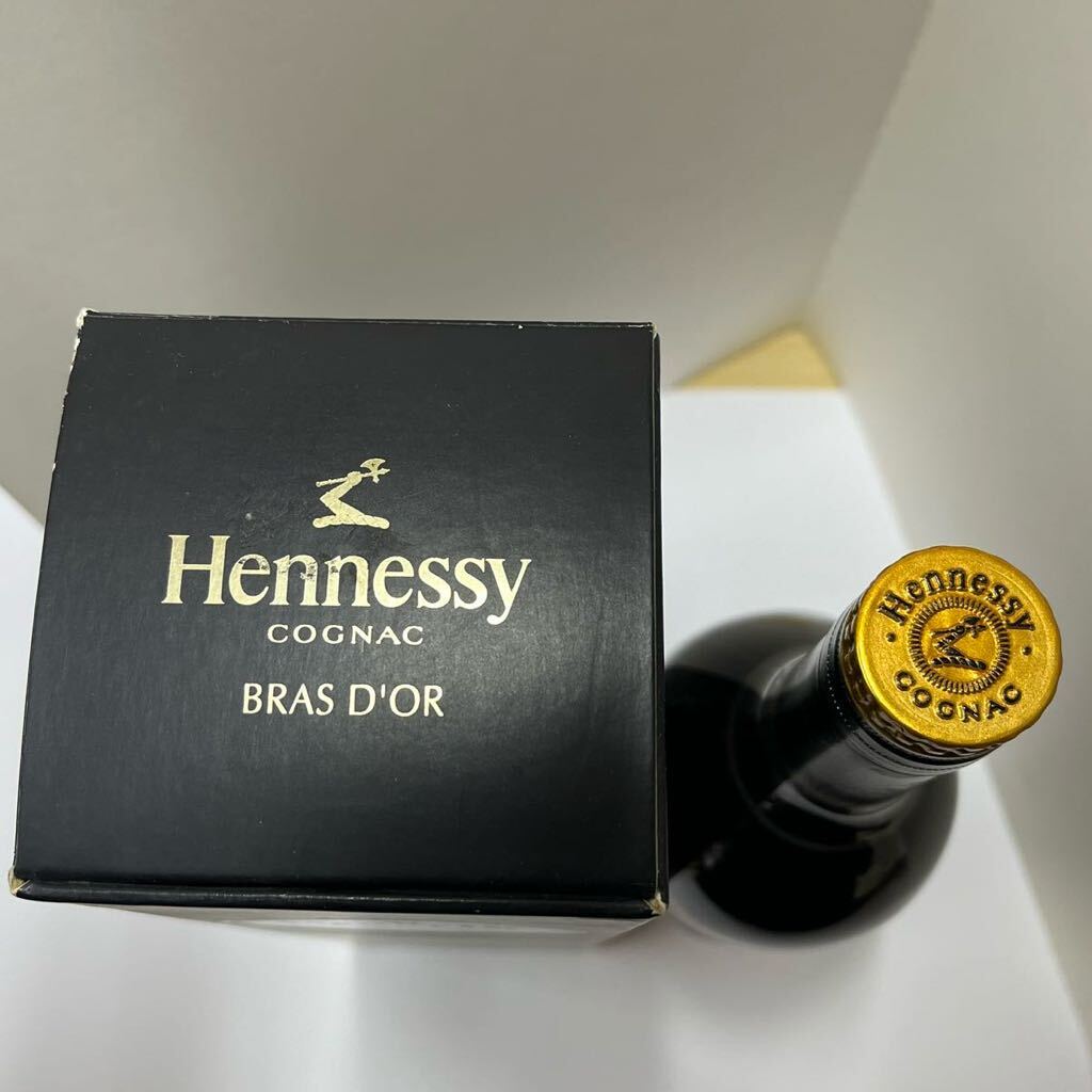 ＊未開栓 ヘネシー ブラスドール スリムボトル Hennessy BRAS D'OR 700ml 40% コニャックブランデー 古酒 箱付_画像6