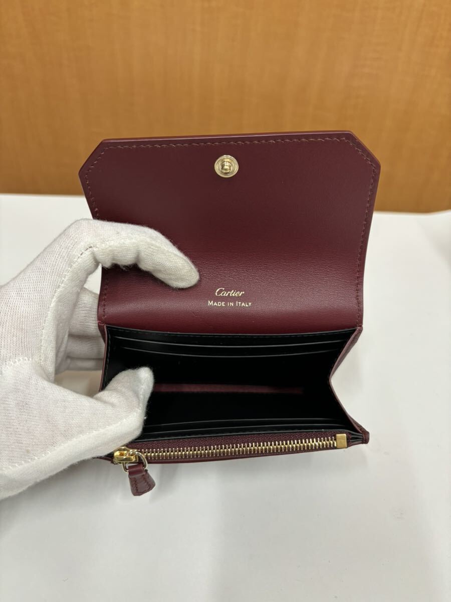 Cartier　カルティエ　ガーランド　ドゥ　カルティエ　コインケース　レッド　財布　小銭入れ　カードケース_画像2