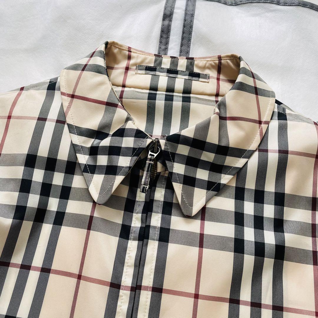 未使用級美品★大きいサイズ4XL★BURBERRY LONDON 春の羽織り超軽量スプリングブルゾン 総チェック コートジャケット バーバリーロンドンの画像2