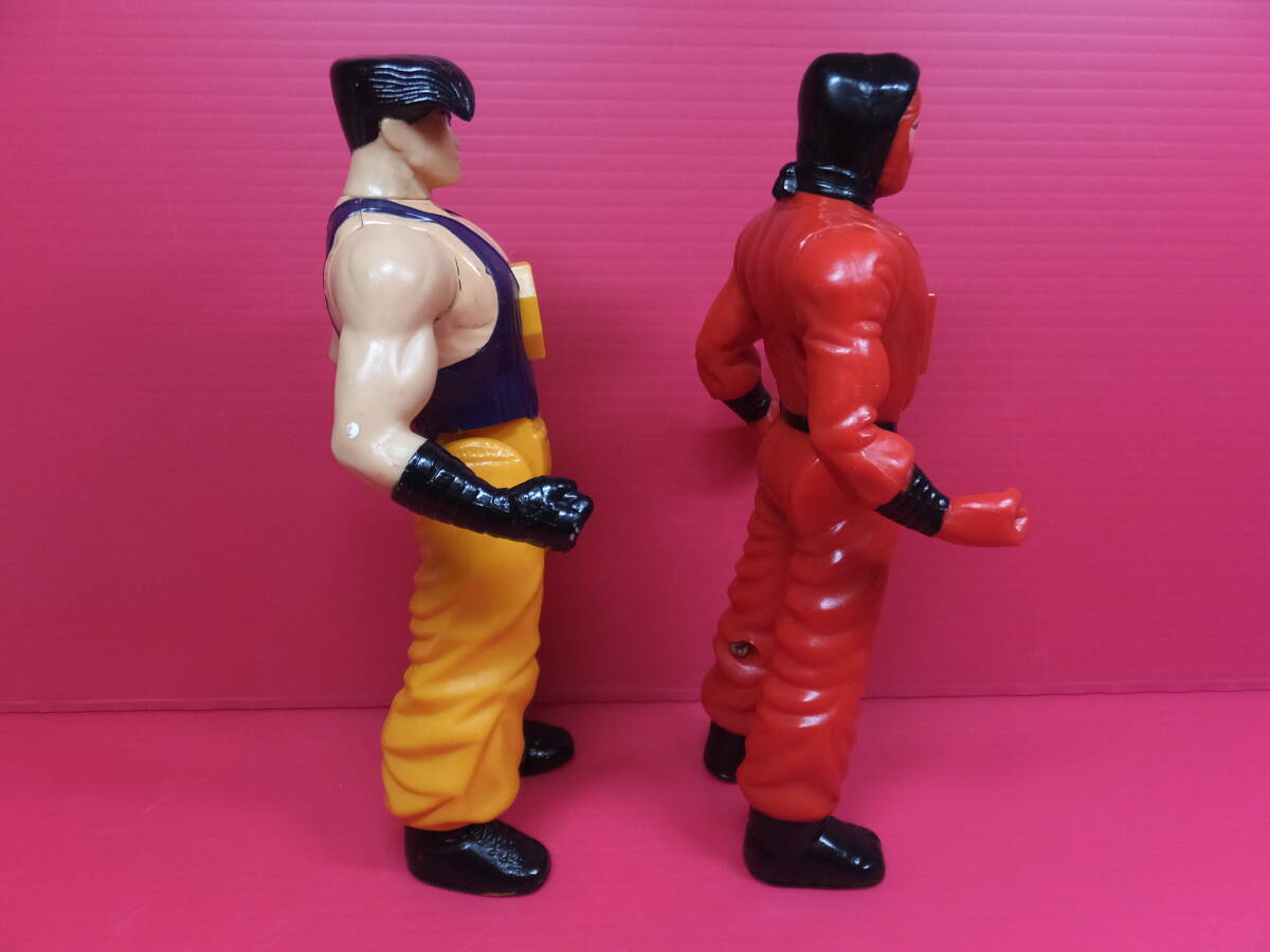 1994年 当時もの　Milton Bradley　Karate Fighters　DRAGON KICK (JUSTIN TSUNAMI) & THE RED NINJA (SHOTOKAN)　アメトイ　中古_画像5