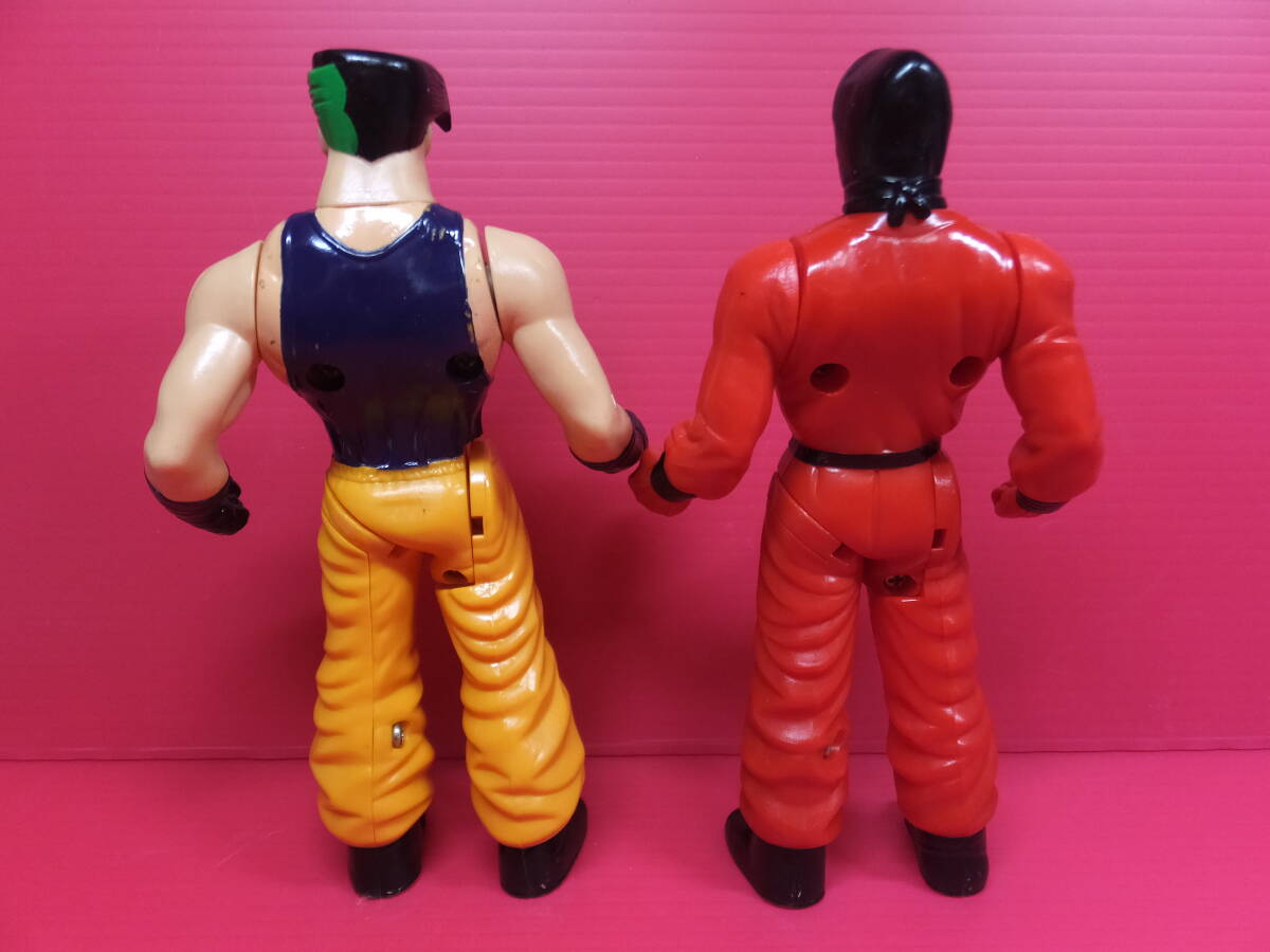 1994年 当時もの　Milton Bradley　Karate Fighters　DRAGON KICK (JUSTIN TSUNAMI) & THE RED NINJA (SHOTOKAN)　アメトイ　中古_画像4