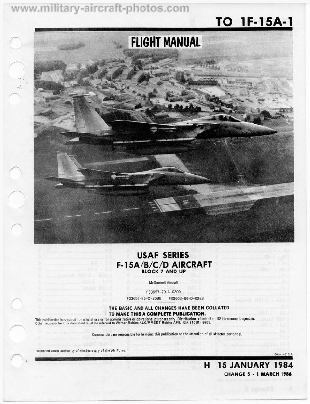 ! F15 A/B/C/D Eagle flight manual 