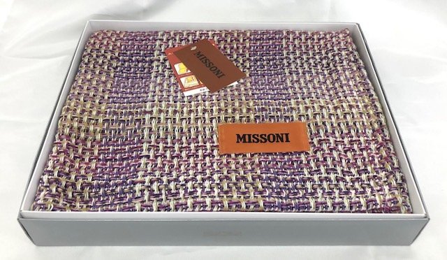 【未使用品】 MISSONI（ミッソーニ） バリューハーフケット 綿100% サイズ:100×140cm ④ (管理番号：060102）_画像2