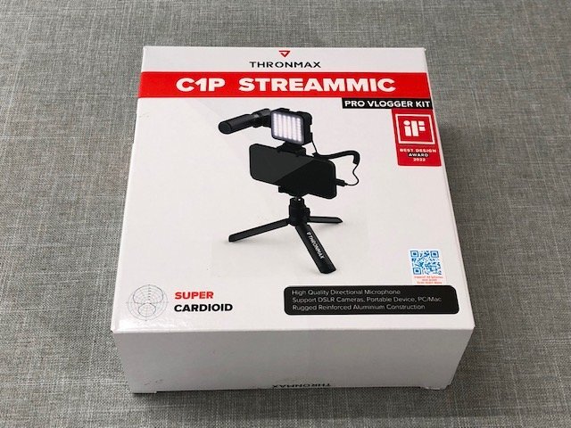 【中古品】状態良品　THRONMAX　C1P　STREAMMIC　PROV LOGGER KIT スーパーカーディオイド マイク +LEDライト　（管理番号：049109）