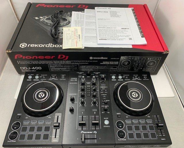 【中古品】Pioneer パイオニア DDJ-400 SXJ DJコントローラー 2021年製 　電源確認のみ 現状品　(管理番号：060112）_画像1