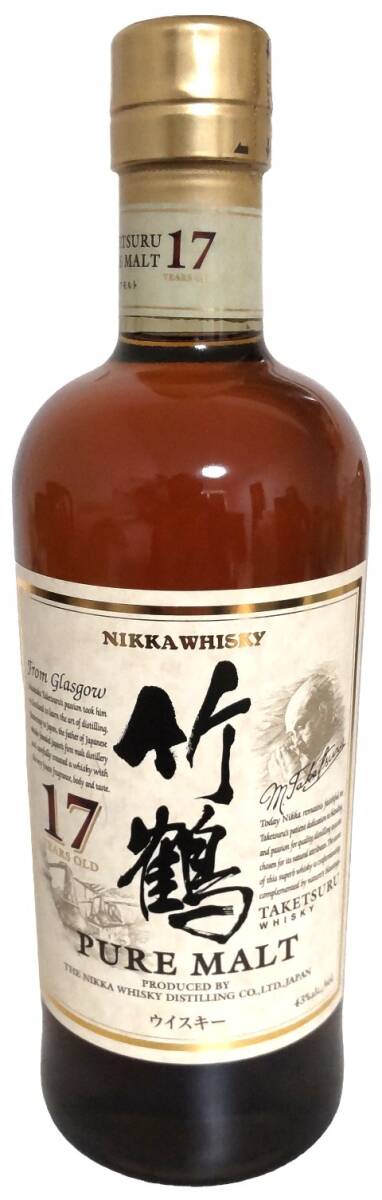 【未開栓】NIKKA WHISKY ニッカウヰスキー 竹鶴 17年 ピュアモルト ウイスキー　700ml　43％　新ラベル　現状品_画像1