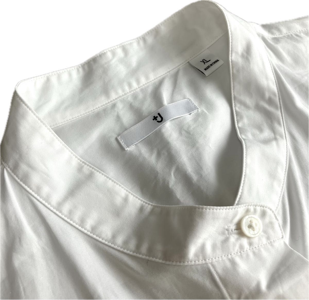 ユニクロ　+J  スーピマコットンスタンドカラーシャツ（長袖）XL ホワイト