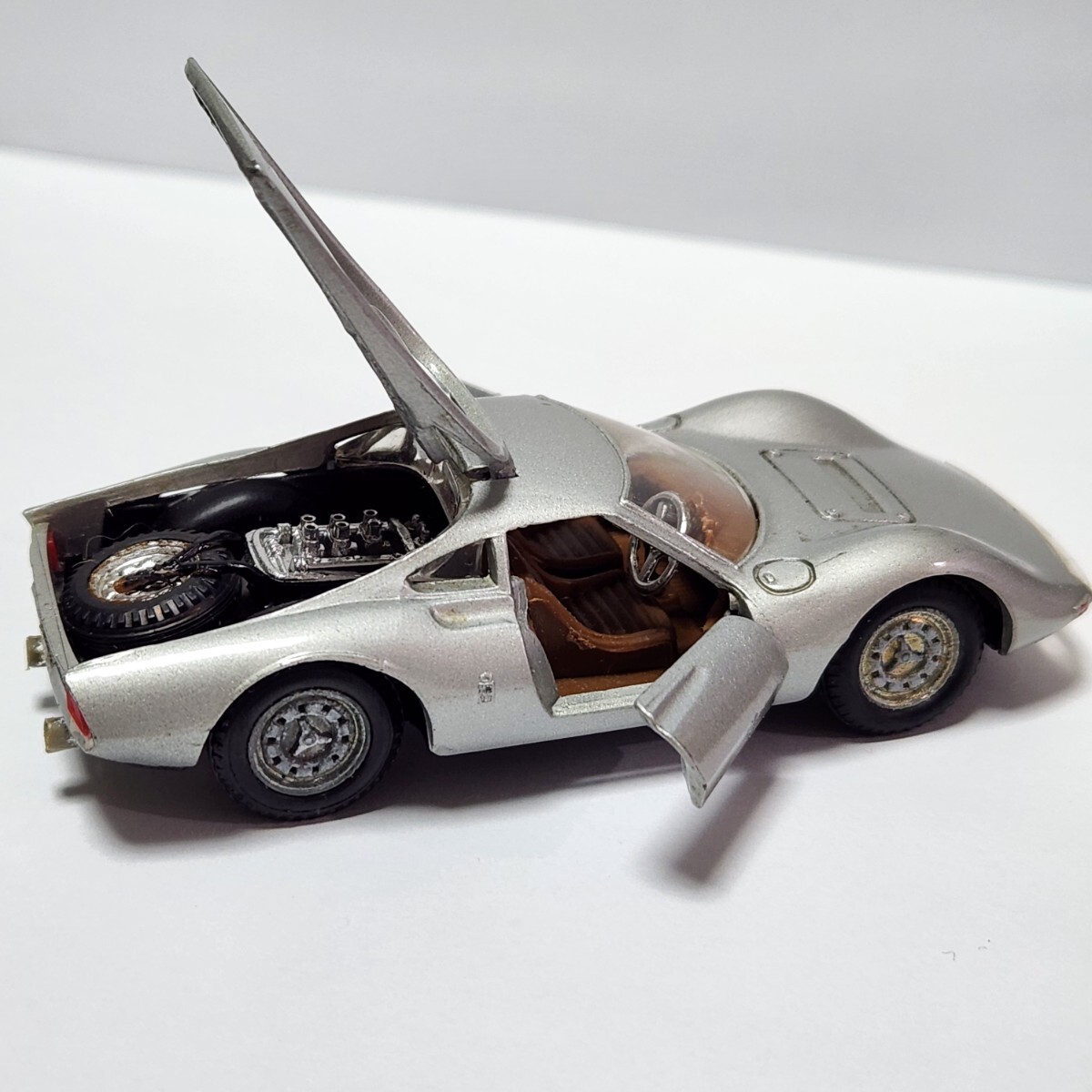 希少 レア ミニカー POLITOYS M DINO Pininfarina No.536 1/43 ポリトーイ ピニンファリーナ イタリア製 シルバー 全長10cm_画像7