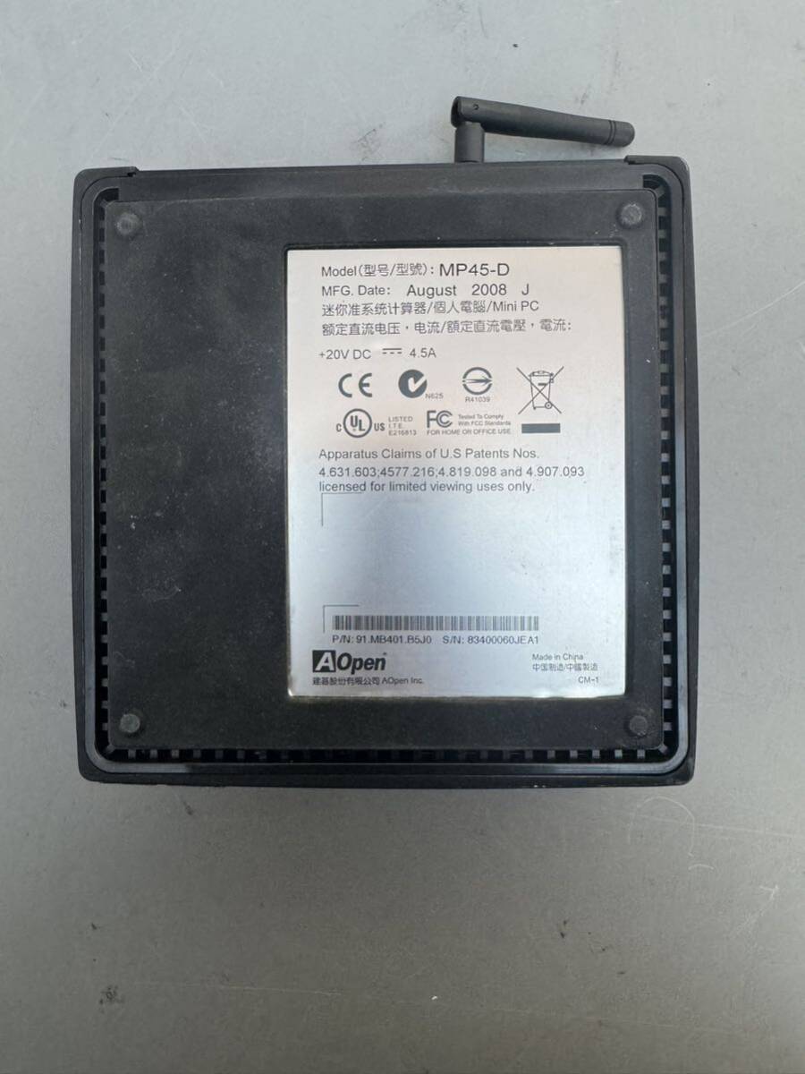 中古品　AOpen Mini PC MP45-D BLACK MP45-D _画像4