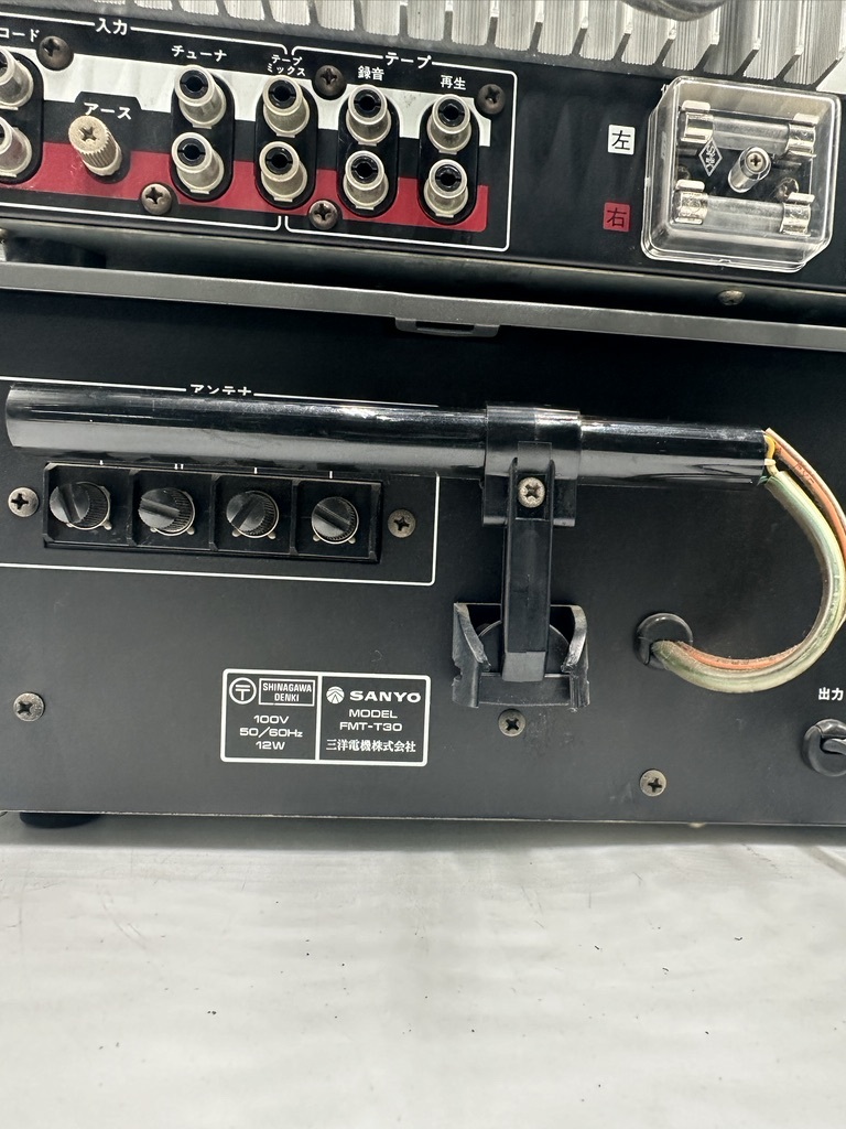 t0435 SANYO サンヨー OTTO DCM-03 / ET5000 / DCA-A30 / FMT-T30 プリメインアンプ ステレオチューナー プログラムタイマーの画像9