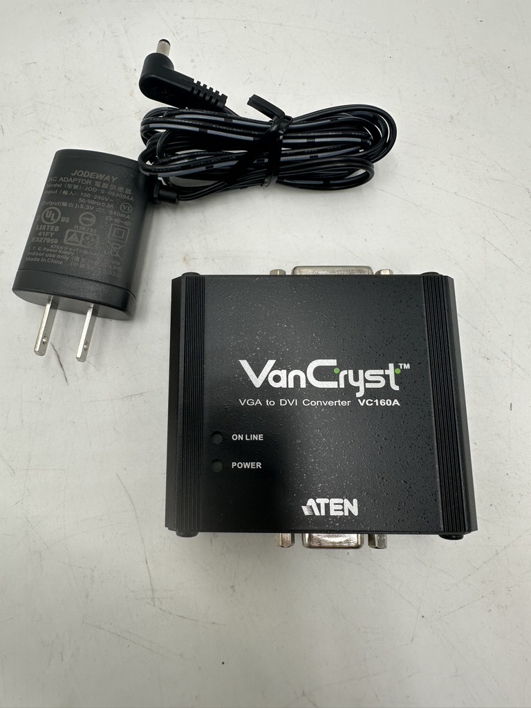 t0509 新品未使用 ATEN VGA DVI コンバーター VC160A パソコン周辺機器 変換アダプター コネクタ 液晶ディスプレイ コンバート_画像2
