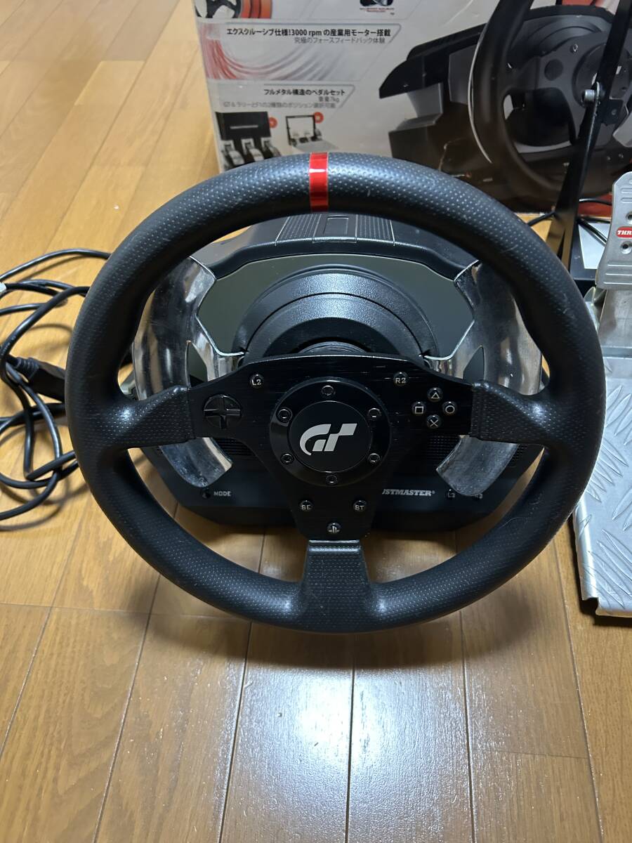 ジャンクThrustmaster スラストマスター T500 RS GT RACING WHEEL ハンコン レーシングホイール アセットコルサにて動作確認済の画像2