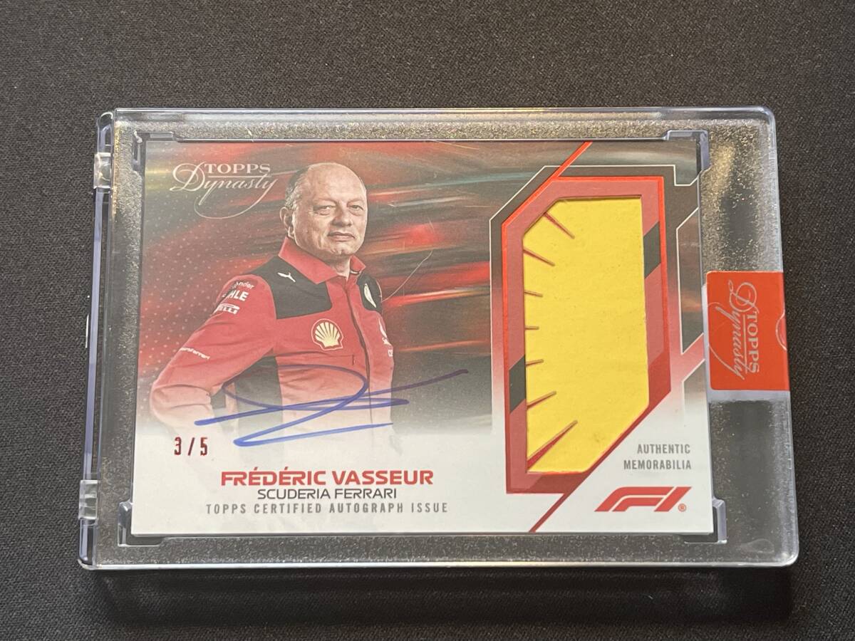 Frederic Vasseur（フレデリック・バスール）【2023 Topps Formula 1 Dynasty】Auto Patch #/5 | Ferrariの画像1