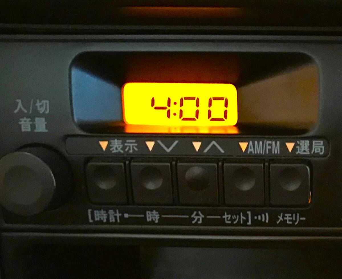 ダイハツ 純正 1DIN AM / FM ラジオ スピーカー内蔵 デッキ 86120-B2040 S320V S321V S331V ハイゼットカーゴ 等の画像5