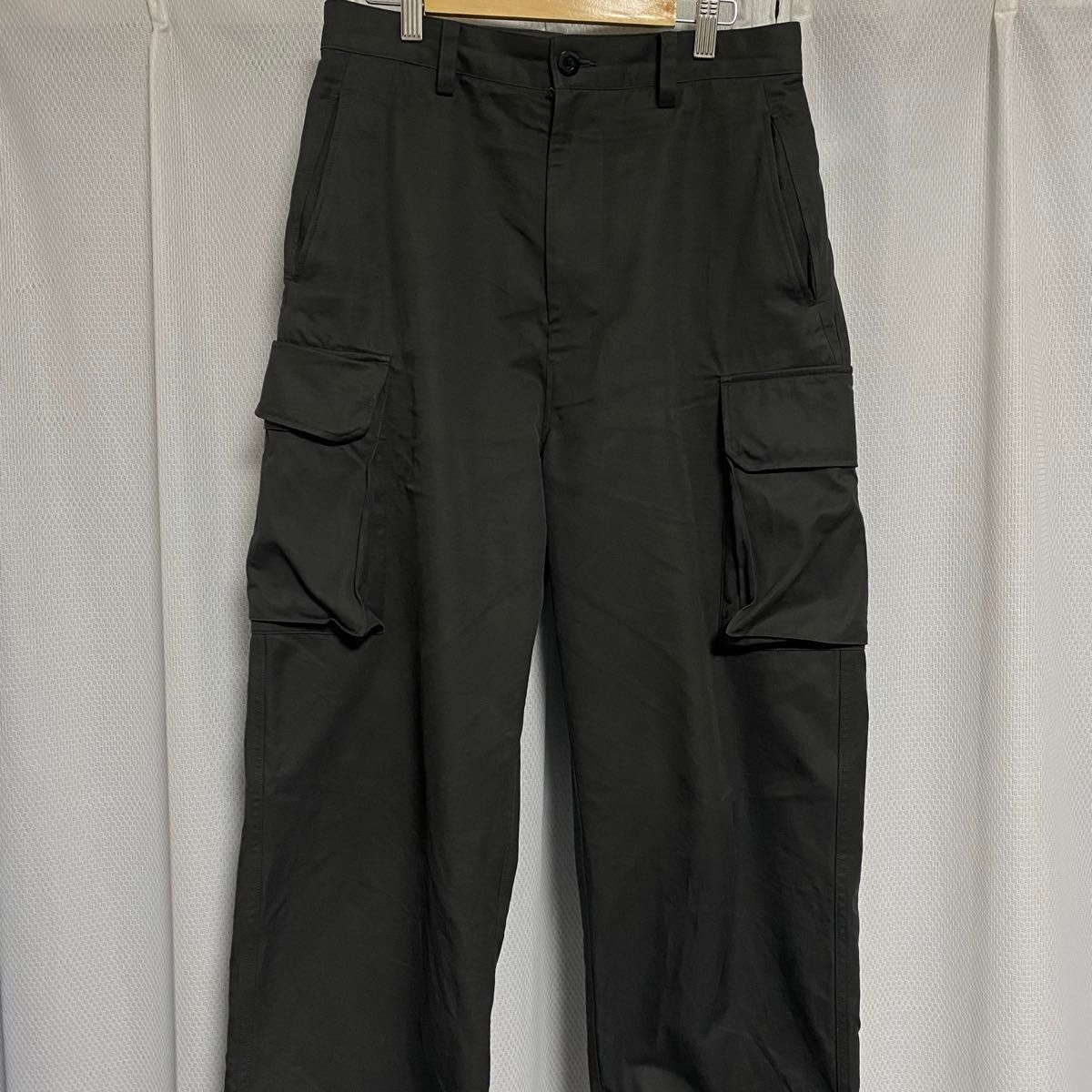 cornier コルニエ　FINX COTTON M-47 CARGO PANTS ブラック　カーキ カーゴパンツ　軍パン　S