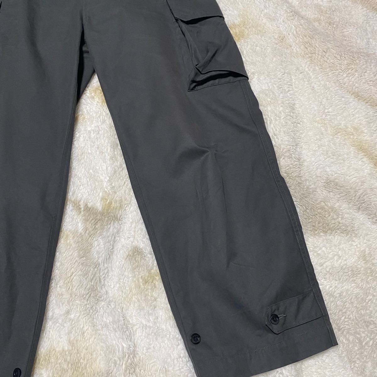 cornier コルニエ　FINX COTTON M-47 CARGO PANTS ブラック　カーキ カーゴパンツ　軍パン　S