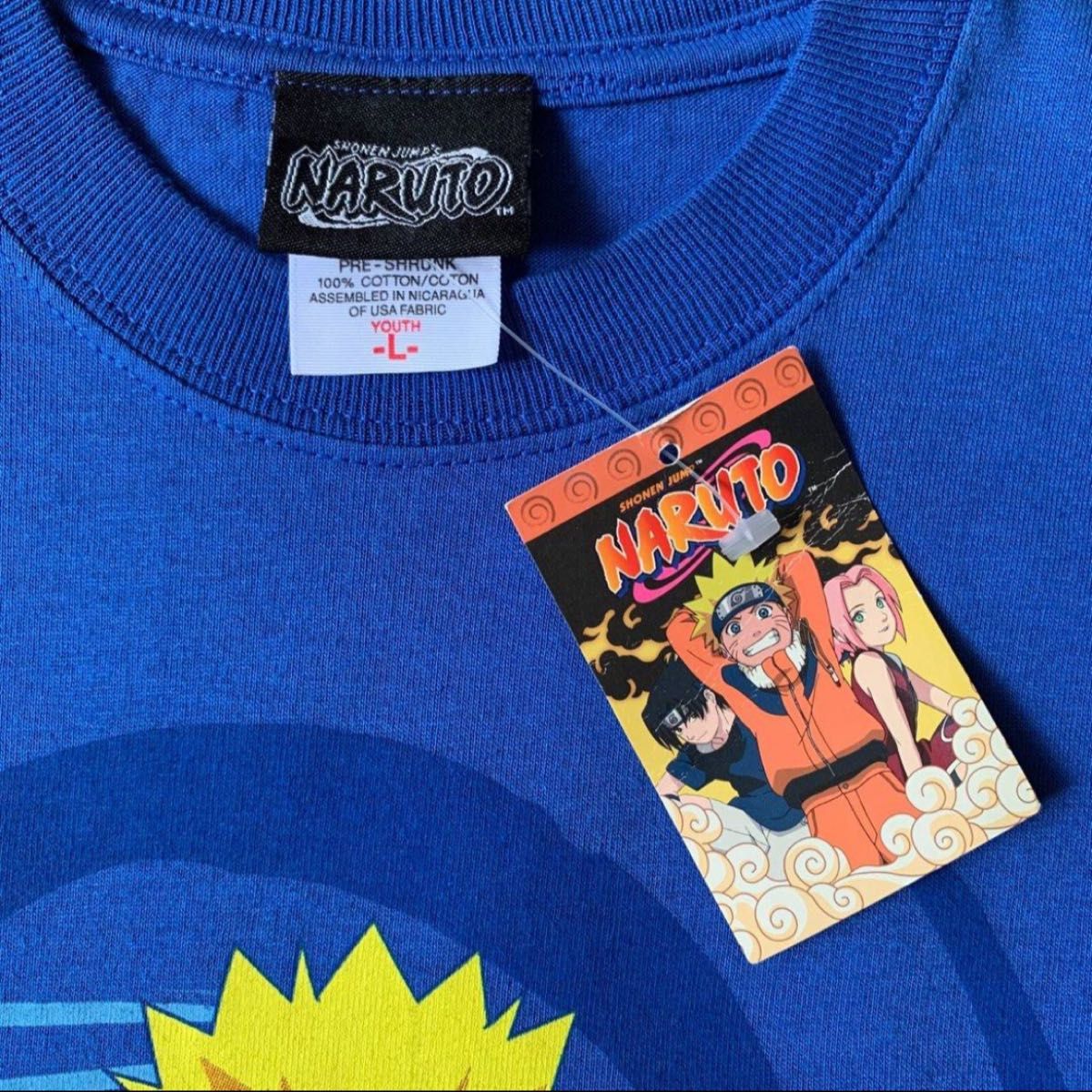 【激レア】 Naruto公式 デッドストック Tシャツ 当時物 Lサイズ
