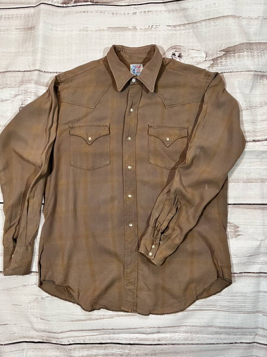 Levis ウエスタンシャツ USED Western Shirt　OTU-12_画像1