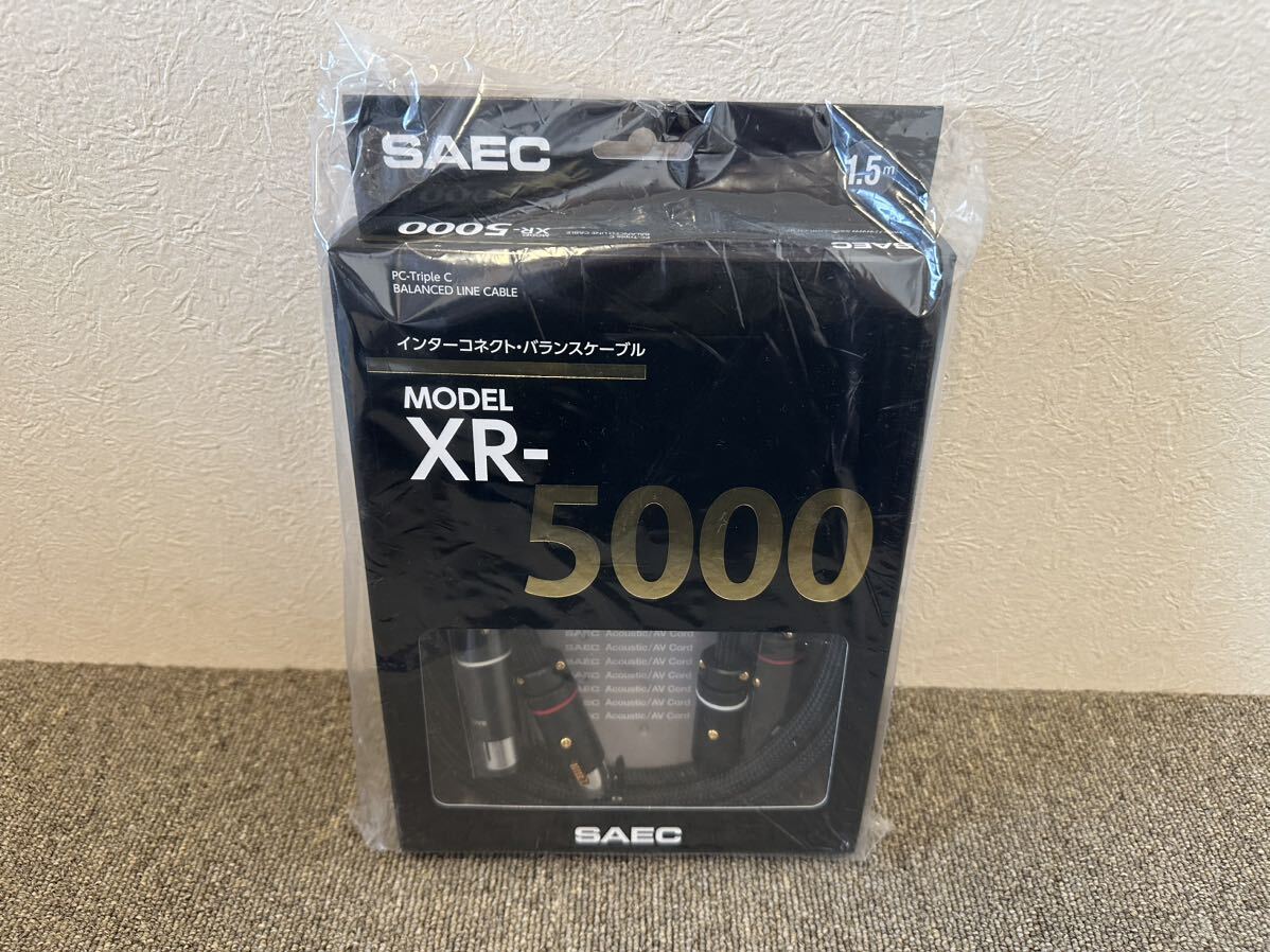 SAEC XR-5000 XLRケーブル ペア 1.5m サエク 【新品未開封】_画像1