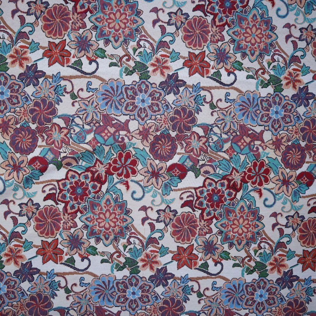 J84 アンティーク調花柄 ゴブラン織り生地 ジャガード織り150×50cm