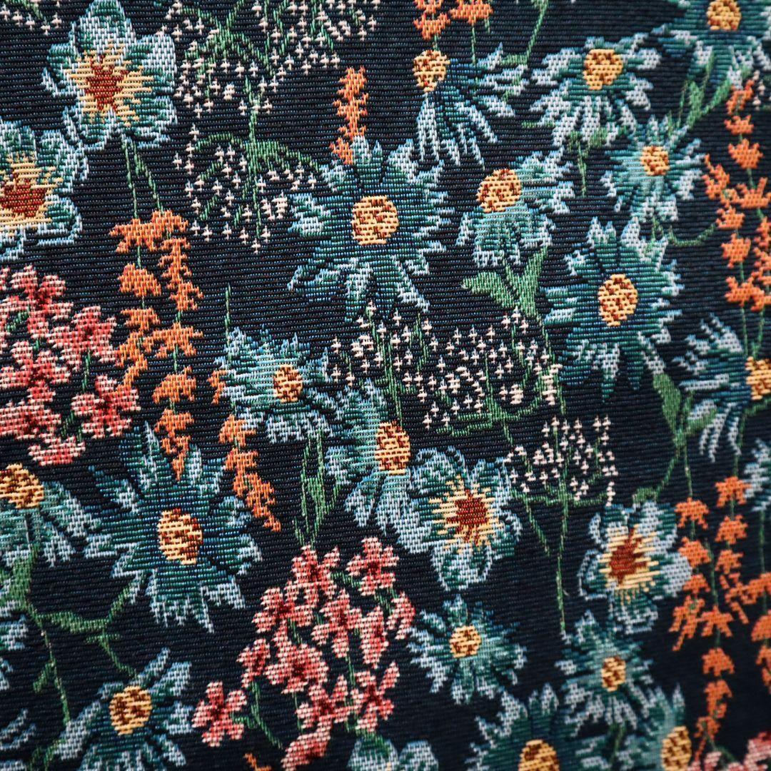 J85 お花柄 ゴブラン織り生地 ジャガード織り ボタニカル柄 150×50cm