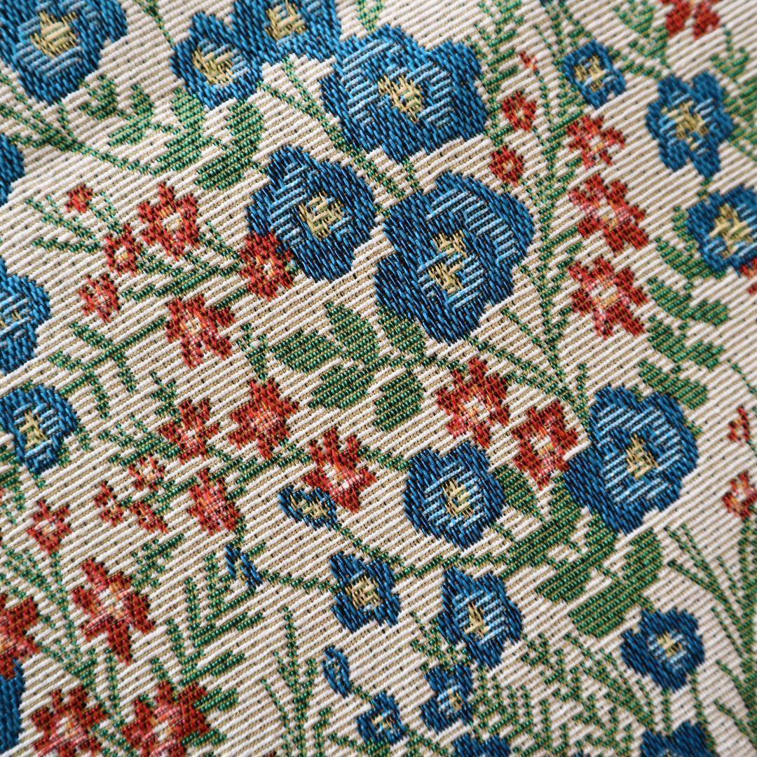 ゴブラン織り生地 ジャガード織り お花柄 ボタニカル柄 150×50cmJ57_画像9
