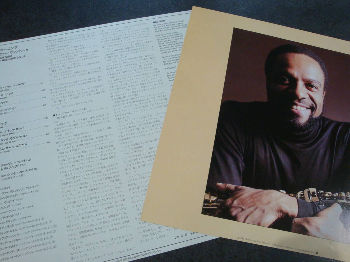 ★グローバー・ワシントン,Jr GROVER WASHINGTON, JR. /COME MONRING　美品★_画像2