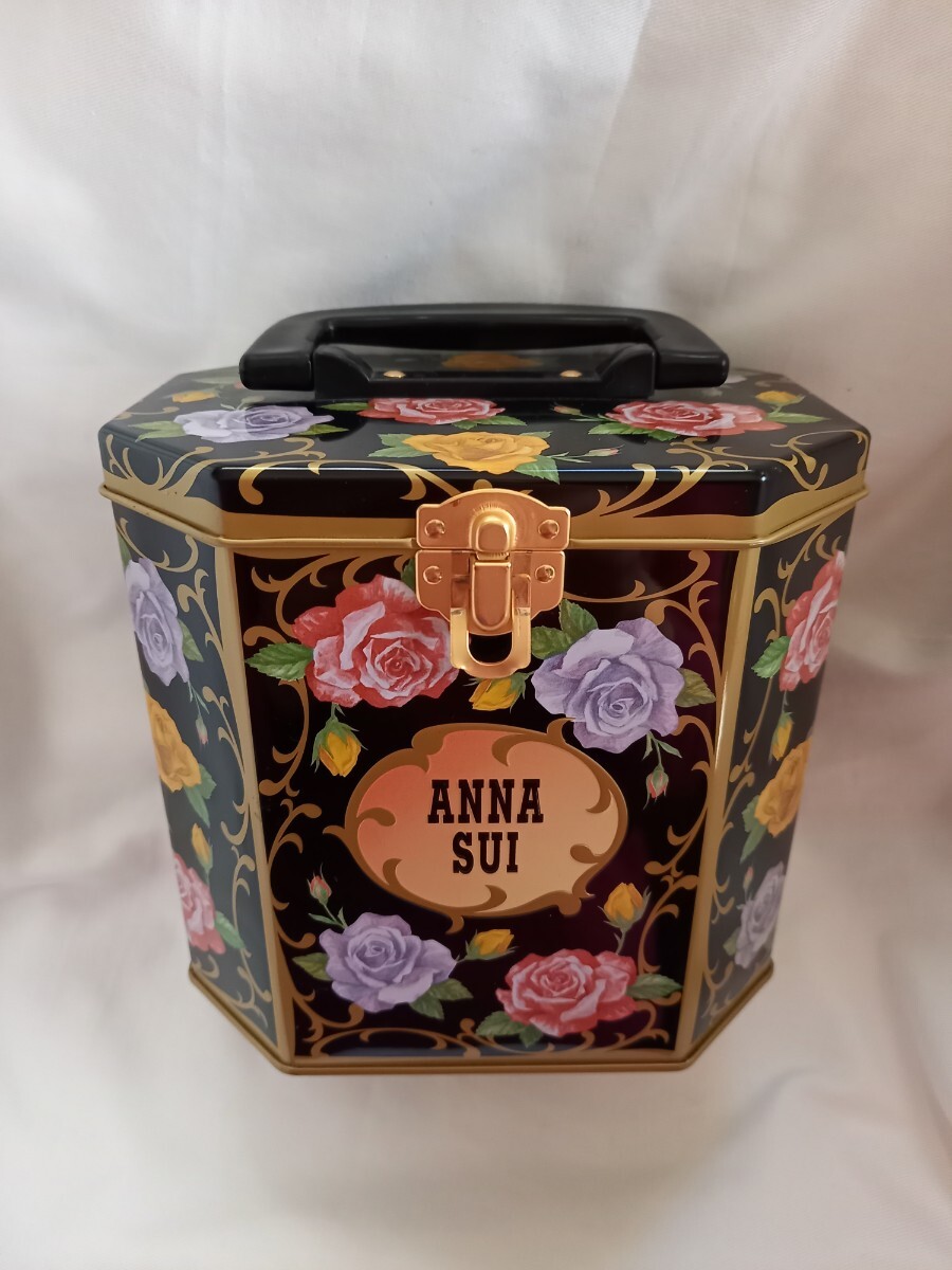 アナスイ★ANNA SUI★コスメボックス★缶ケース★取っ手付き_画像1