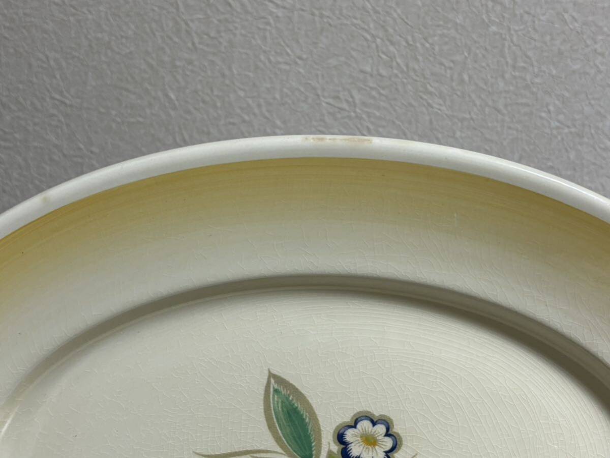 Susie Cooper スージークーパー ノーズゲイ 貫入 大皿 楕円皿 オーバルプレート 花柄 イギリス 食器 洋食器の画像5