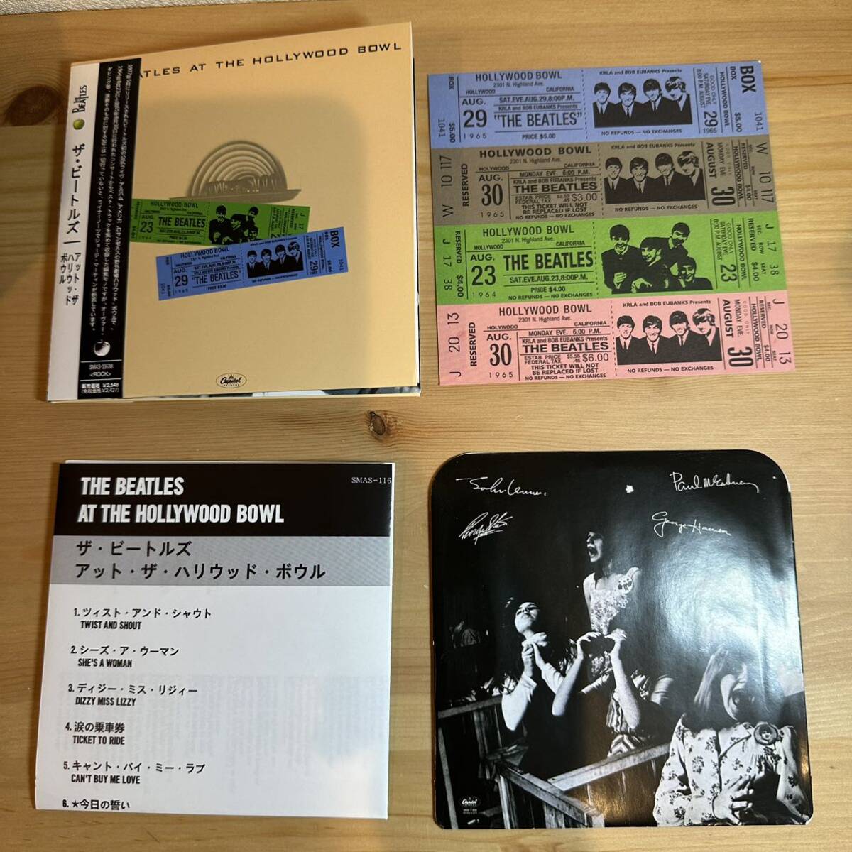 中古・紙ジャケ・レプリカ・THE BEATLES AT THE HOLLYWOOD BOWL_画像7