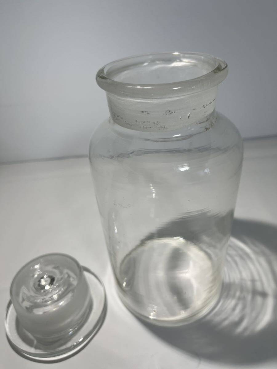 昭和レトロ 保存瓶 古いガラス瓶 気泡入り 硝子瓶 アンティーク 標本瓶　試薬瓶　　A0084_画像6