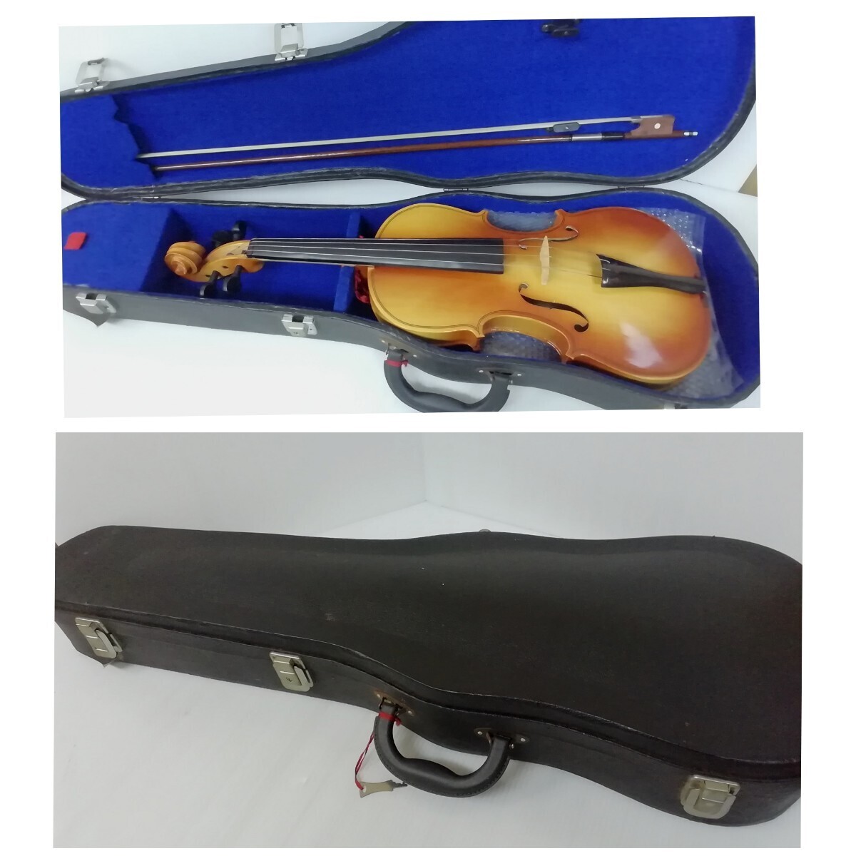 現状品 Bestler ベスラー バイオリン Shanghai China 弓 ハードケース付 ヴァイオリン 弦楽器 音楽 器材 練習 初心者 の画像2