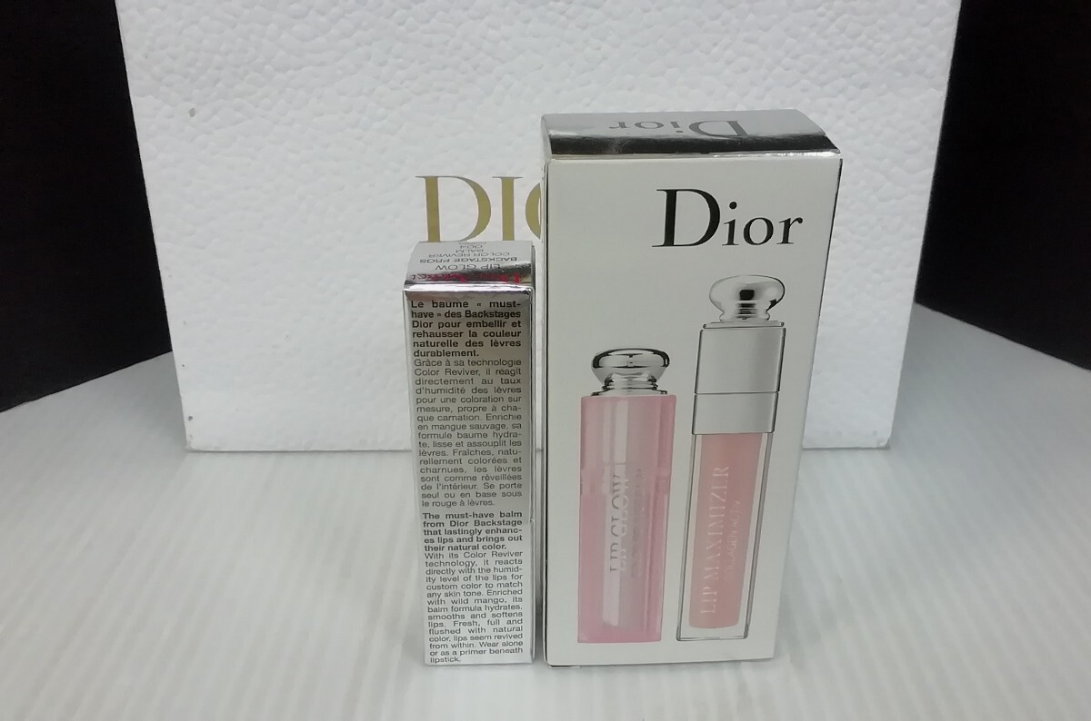 未使用品　Dior Addict　ディオール　アディクト　004　マキシマイザー　グロス　リップ　バーム　LIPGLOW　コスメ　ブラシポーチ付　_画像3