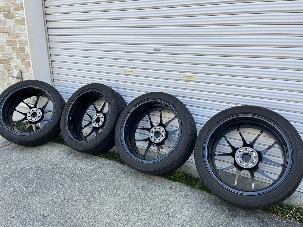 BBS RF500 17×7J 100 4H ポテンザS001 205/45 R17 BMW mini R55 R56 NKE165 カローラフィールダー 14mm 美品 手渡し対応のみ_画像9