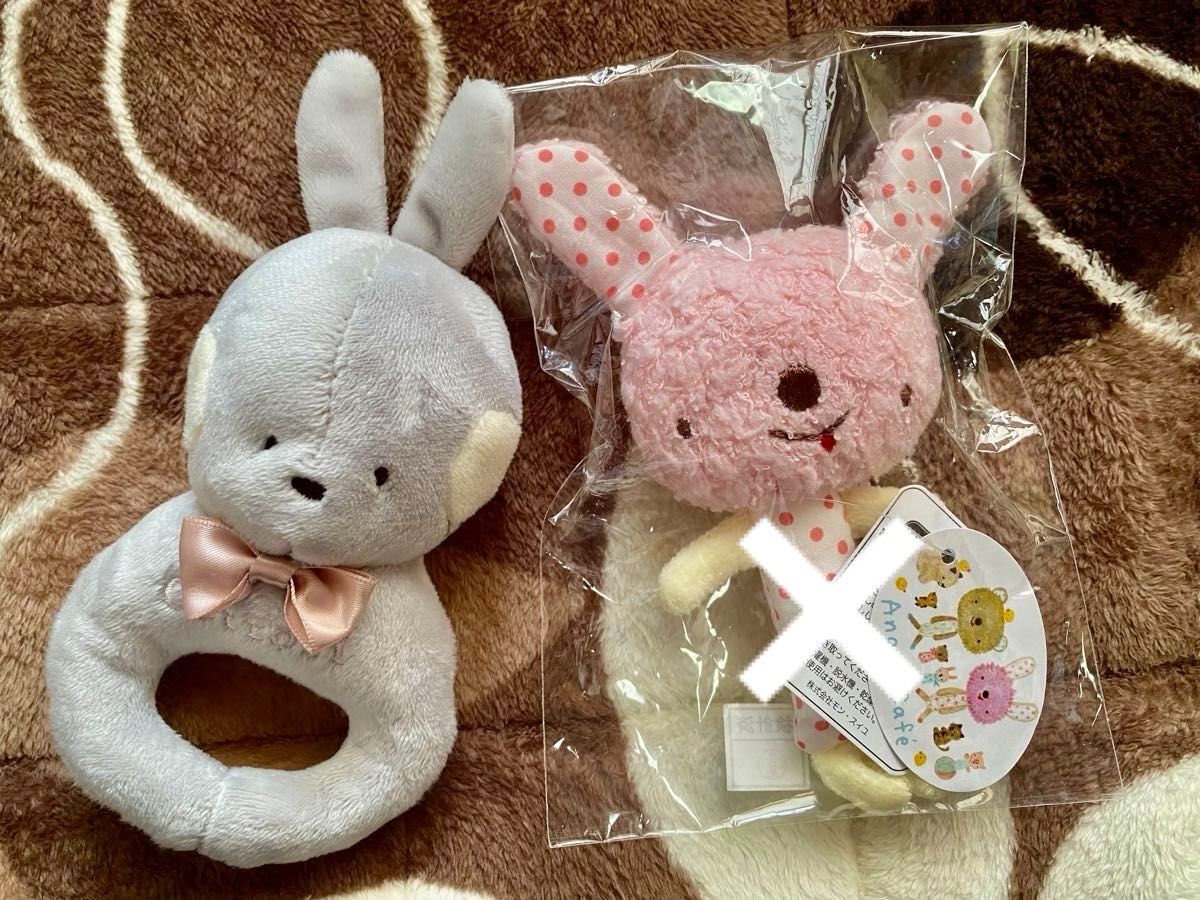 【新品】ラトル　鈴　赤ちゃん　おもちゃ　ガラガラ　Anano cafe うさぎ　cottoli