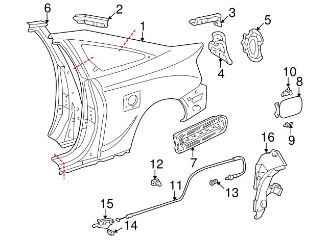 新品未使用 トヨタ純正 ZZT230 ZZT231 セリカ 給油口 カバー フューエル タンク TOYOTA Genuine CELICA Fuel Gas Tank Lid Assembly JDMの画像3