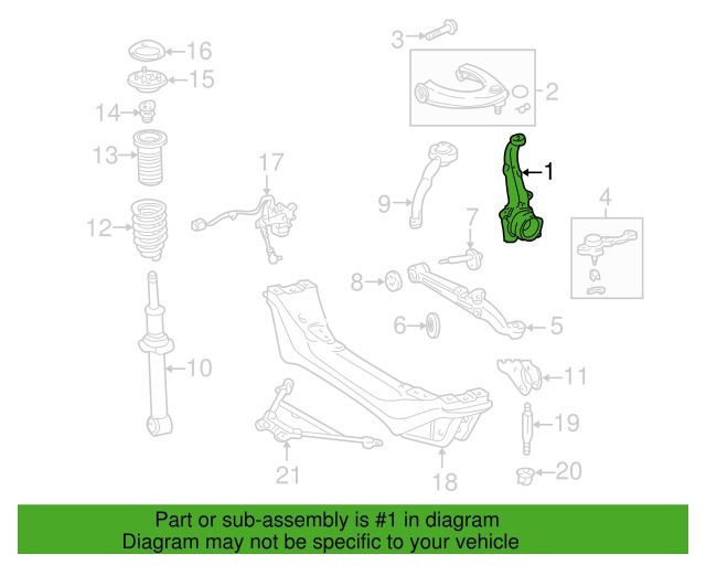 新品未使用 トヨタ 純正 アルテッツァ ステアリングナックル 右 ALTEZZA Toyota Lexus Genuine OEM Knuckle steering rh IS300 IS200 JDM_画像2