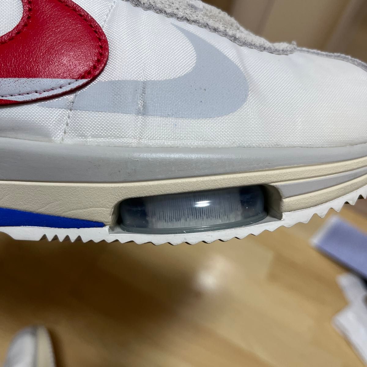 訳あり sacai × Nike Zoom Cortez "White and University Red"