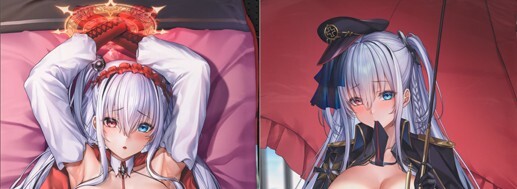 ★1円から 正規輸入品★　抱き枕カバー　160*50 アズールレーン エルビング_画像3