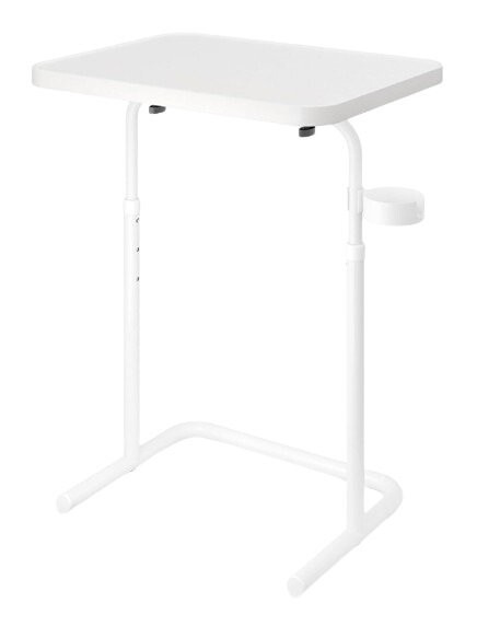 1円スタート 訳有 JOISCOPE ソファテーブル サイドテーブル 折り畳み 高さ調節 角度調整 昇降式 組立簡単 コンパクト ホワイト D01569の画像1