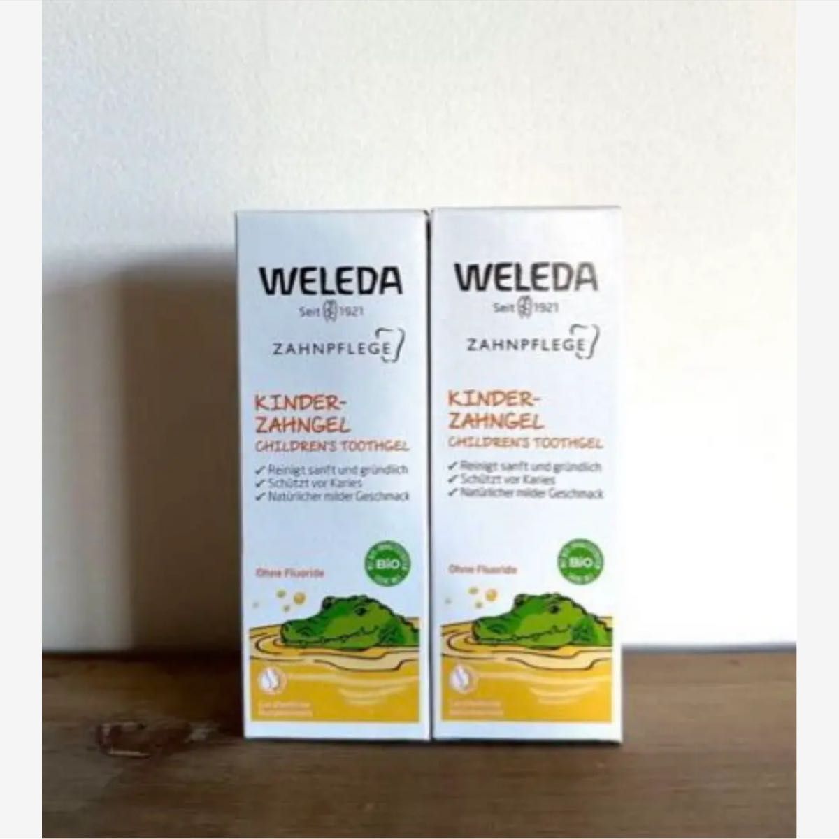 新品・未開封☆WELEDA ヴェレダ☆歯磨き粉　はみがき　子供用　1本☆オーガニック　ヴィーガン　はみがきこ　ハーブ