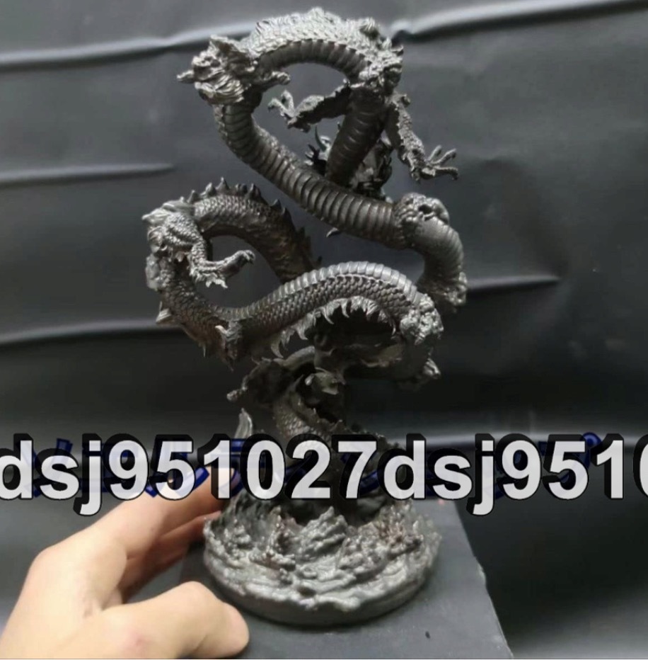 希少新品!神龍 龍 の置物 金龍 風水 銅製 昇運金龍風水グッズ 開運グッズ 縁起物 機運上昇縁起物 厄除け 吉祥開運 贈答 ギフト高さ22CM