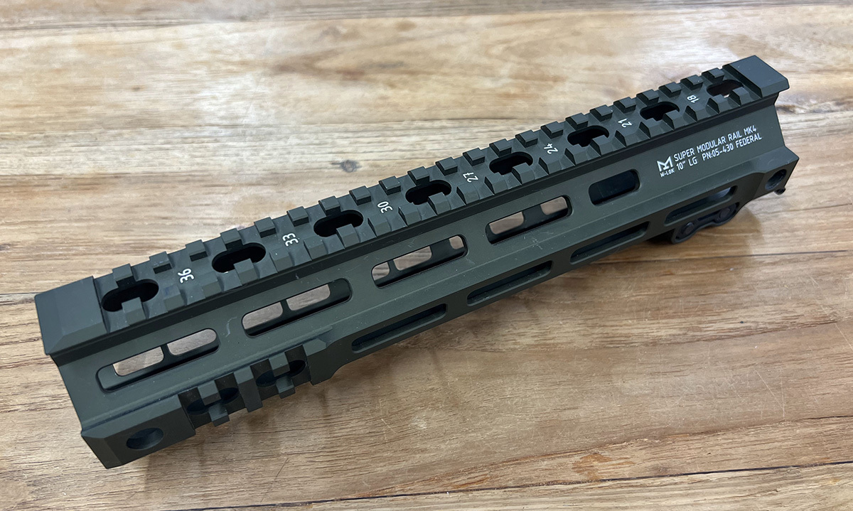 実物 GEISSELE MK4 10インチ SMR FED M-LOK HANDGUARD ASSY ODカラー 【中古・送料無料】PTW M4_画像1